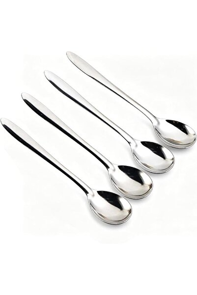 Sweet seven Stainless Steel Dessert Spoons, 8-Piece Set with Long Handles for...