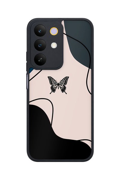 realme حافظة مقاومة للصدمات متوافقة مع C85 5G بنمط وشم الفراشة لحماية الكاميرا