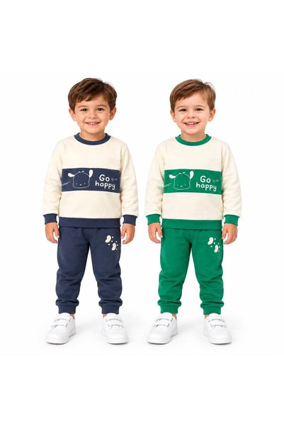 Milanlı Kids Set de trening sezonier pentru băieți, 2 piese, jos și sus