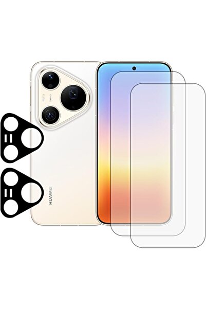 GENERAL Silk Screen Printed Tempered Glass Case Compatible with Huawei Pura 9...