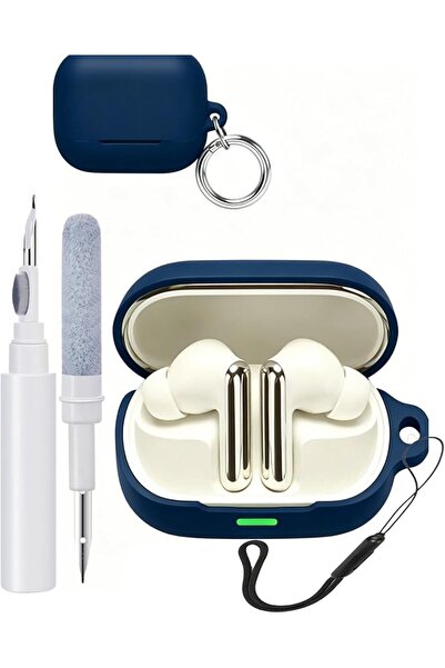 GENERAL حافظة من السيليكون السائل لسماعات Honor Earbuds 4، غطاء واقٍ مضاد للص...