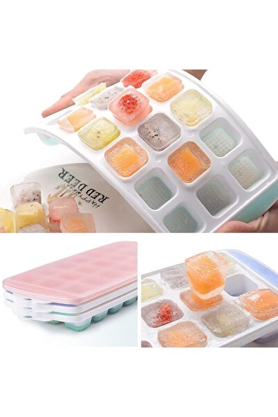 ELECDON Ice Cube Trays 3 Packs Flexible Silicone Ice Trays with Spill-Resista...
