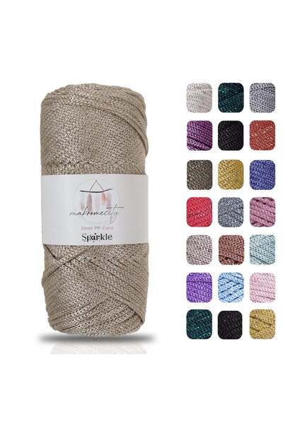 Makromecity Simli Polyester 2 mm Makrome İpi 100 gr Supla İpi ve Çanta İpi Po...
