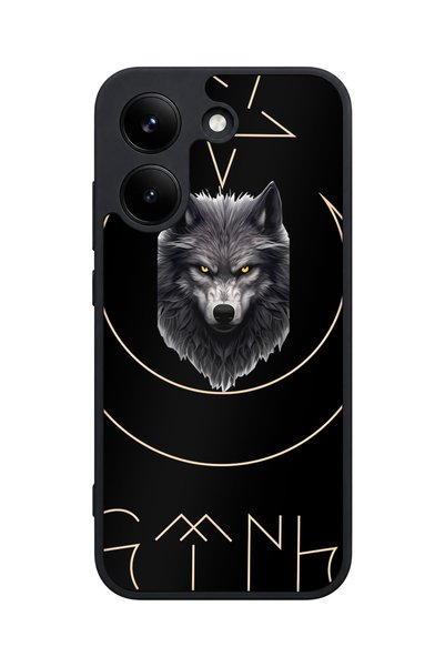 POCO X8 Pro Compatible Göktürkçe Patterned Camera Protected Shock-Resistant Case