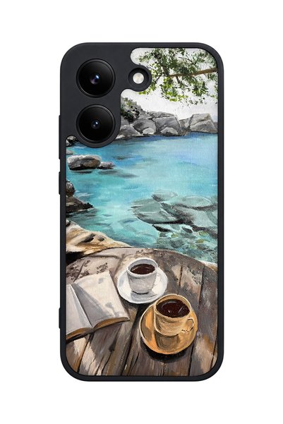 POCO حافظة مقاومة للصدمات متوافقة مع X8 Pro بنمط Coastal Pattern مع حماية للك...