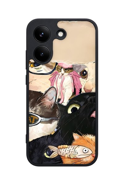 POCO X8 Pro Compatible Paw Patterned Camera Protected Shockproof Case