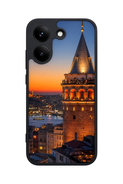 POCO X8 Pro Compatible Istanbul Silhouette Patterned Camera Protected Shockpr...