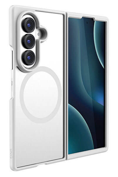 UNIQ Better By Design Galaxy Z Fold 8 Ultra Kılıf Parmak İzi ve Leke Tutmaz Veren Serisi Buzlu Transparan Magsafe Kapak