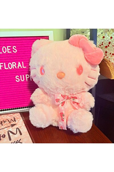 onestophube Pink Hello Kitty Plush Toy 28 cm – Furry, Soft Textured, Stuffed ...
