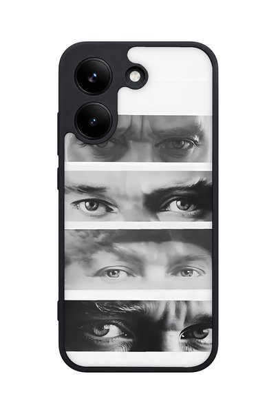 POCO حافظة X8 Pro المتوافقة مع تصميم نمط العين، مقاومة للصدمات مع حماية للكاميرا