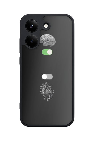 POCO X8 Pro Compatible Brain Patterned Camera Protected Shockproof Case