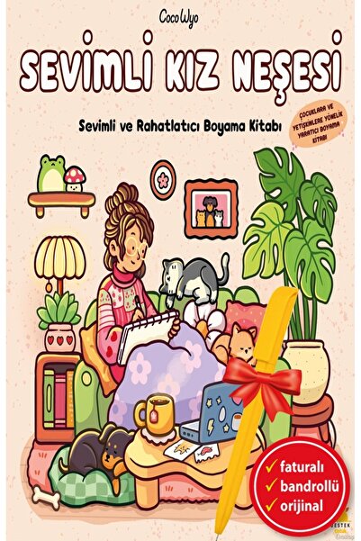 Destek Yayınları Alfa Kalem+ Sevimli Kız Neşesi (Coco Wyo) Yeni Çocuk Masal v...