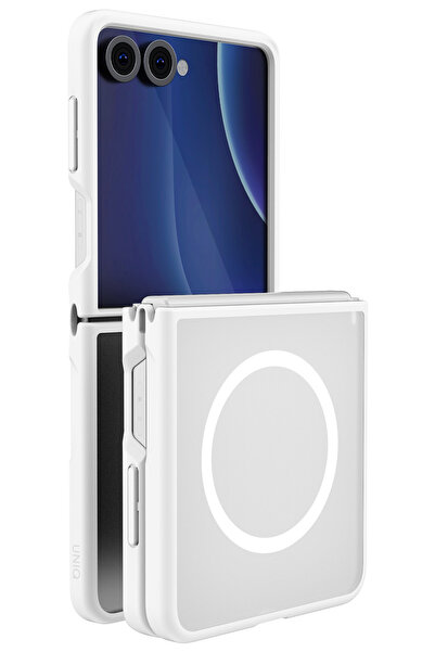 UNIQ Better By Design Samsung Galaxy Z Flip 8 Kılıf Parmak İzi ve Leke Tutmaz Veren Serisi Buzlu Transparan Magsafe Kapak