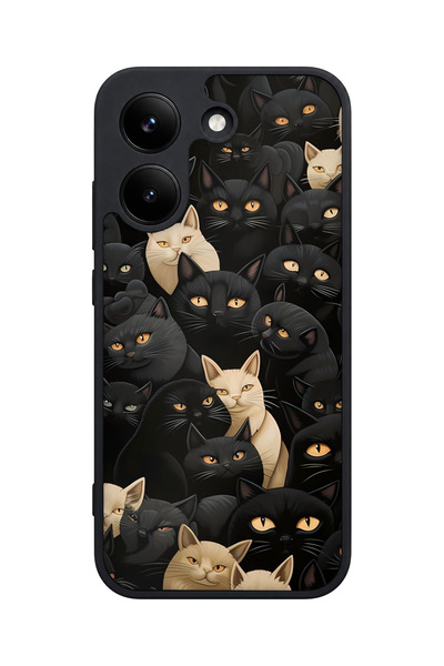 POCO حافظة X8 Pro المتوافقة مع نمط CatPattern لحماية الكاميرا ومقاومة الصدمات
