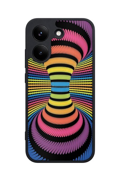 POCO X8 Pro Compatible Optical Illusion Pattern Camera Protected Shockproof Case