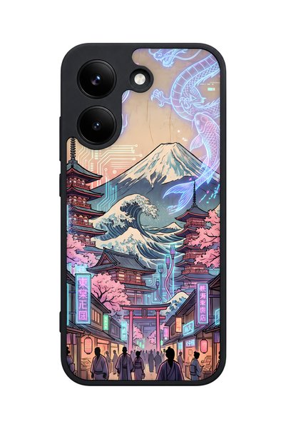 POCO X8 Pro Compatible Fuji Patterned Camera Protected Shockproof Case