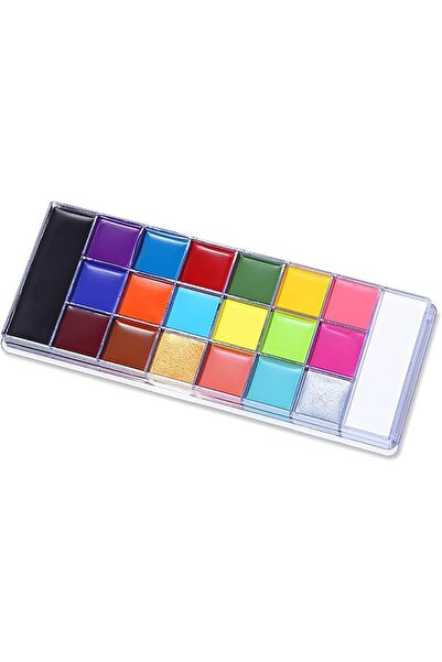 Khazna Face Body Paint Oil Palette, Professional Flash Non Toxic Safe Hallowe...