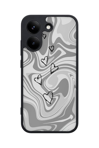 POCO X8 Pro Compatible Marbleheart Patterned Camera Protected Shockproof Case