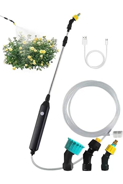 NIUBI Garden Pressure Pump Sprayer, USB Rechargeable Watering Spray Wand Rech...