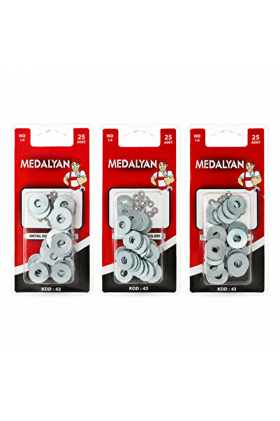 500 ADET 1/4 METAL PUL 12X25PCS (5680)