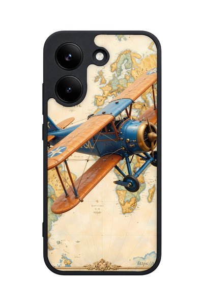POCO X8 Pro Compatible Airplane Patterned Camera Protected Shockproof Case