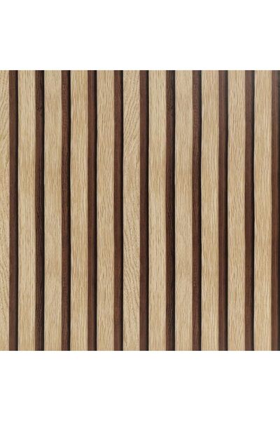 Arthome WALL DECOR ورق جدران خشبي من أرثوم 43.5×305 سم، ذاتي اللصق وقابل للإز...