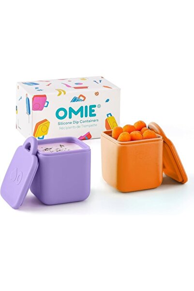 OMIE OmieBox (2 pack) Leakproof Dips Containers To Go, Salad Dressing Contain...