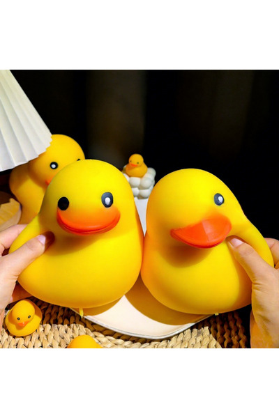 STRESS Ördek şeklinde dev boy yumuşak squishy stres oyuncağı