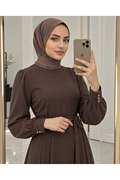 AHRAR tesettür Practical Ready-To-Wear Hijab Scarf with Snap Fasteners, Hijab...