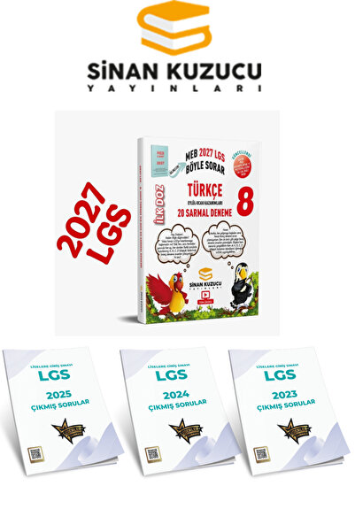 SİNAN KUZUCU YAYINLARI 8. Sınıf 2027 LGS MEB Böyle Sorar Türkçe İlk Doz Sarma...