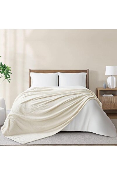 D DONETELLA FEEL THE LUXURY بطانية صوف دونيتلا، مقاس فردي 170×210 سم، 350 جرا...