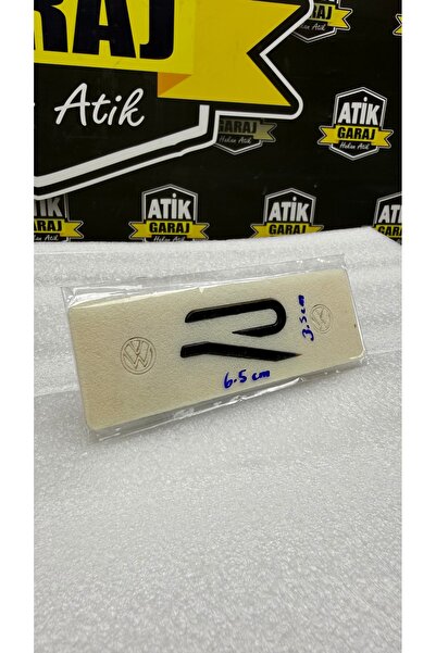 ATİK GARAJ New Type R Logo Adhesive - Black Large Type