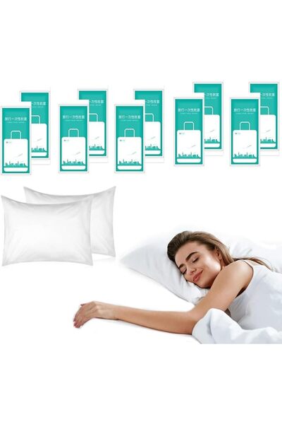 GoodTool Disposable pillow covers, travel pillow cases, hotel bedding, hygien...