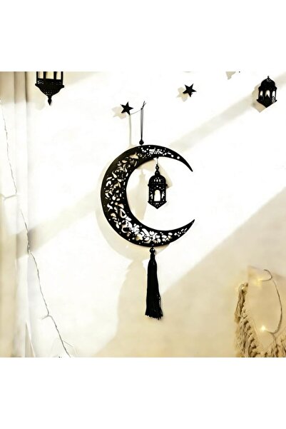Artilady زينة رمضان، قطعتان من زينة العيد، تعليقة خشبية بتصميم عيد مبارك، تصم...