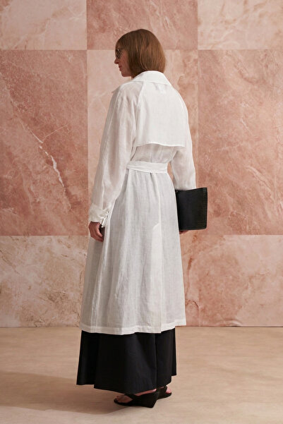 ALLDAY Thin tencel trench coat