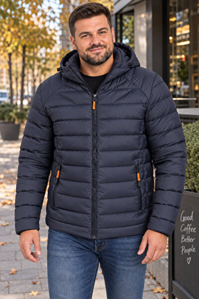 embody Men’s Fleece Jacket with Detachable Hood and Zipped Pockets – Casual Q...
