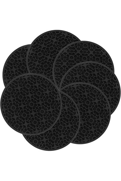 Yelajoy 6 Pcs Silicone Coasters, Anti-Slip Protective Mats for Tea Drinks & F...
