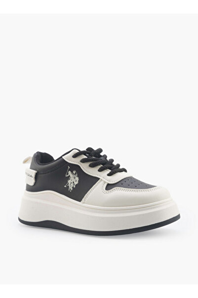 U.S. Polo Assn. حذاء رياضي نسائي برباط وتصميم متعدد الألوان