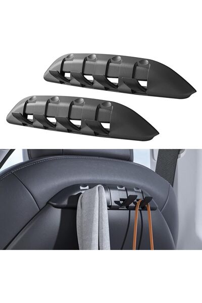 AZONEE 2 Pack Car Seat Hooks Compatible with 2019-2024 Tesla Model 3 & Model ...