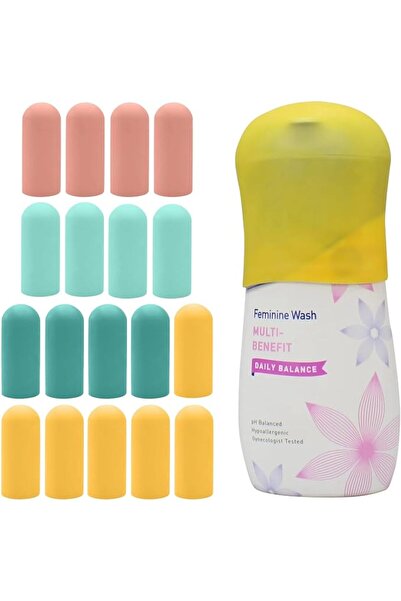 TRANOMOS 16 Pack Elastic Sleeves for Leak Proofing Travel, Silicone Bottle Co...