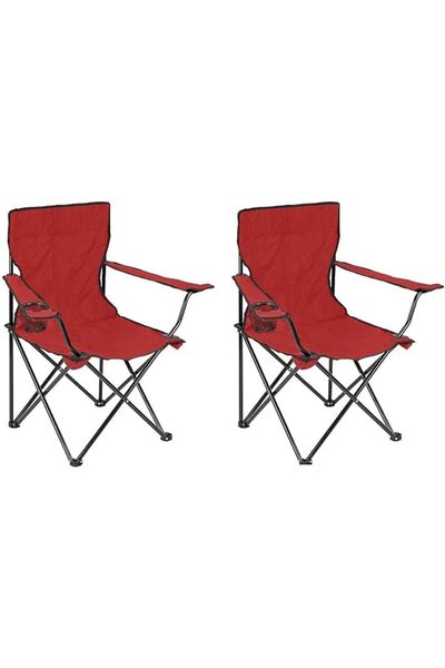 ECVV (2 Pcs) Portable Folding Beach Chair Multi-Purpose Camping Chair for Adu...