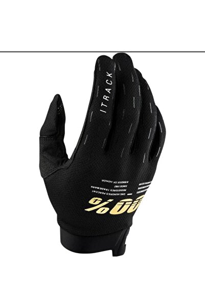 incidesign 100% Brand Itrack Youth-Teen Black Off-Road Bicycle Gloves