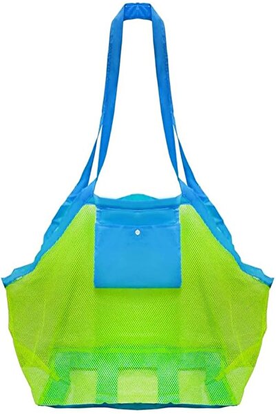 Generic Mesh Beach Bag,Multi Purpose Foldable Large Children's Toy Storage Bag