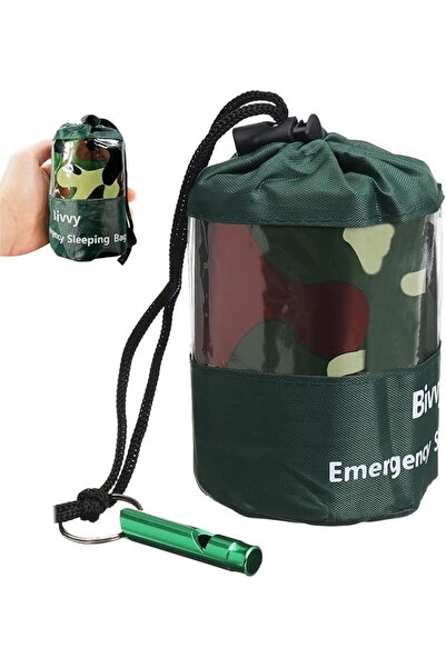 KASTWAVE Survival Sleeping Bag, 120*200cm PE Aluminum Film Emergency Sleeping...