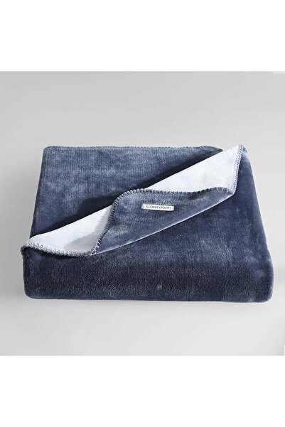 Calvin Klein Underwear كالفن كلاين - بطانية رمي قابلة للعكس، فاخرة وناعمة، مع...