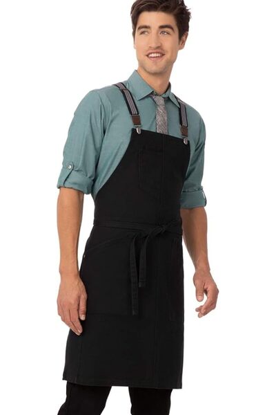 Chef Works Berkeley Bib Work Utility Apron, Desert