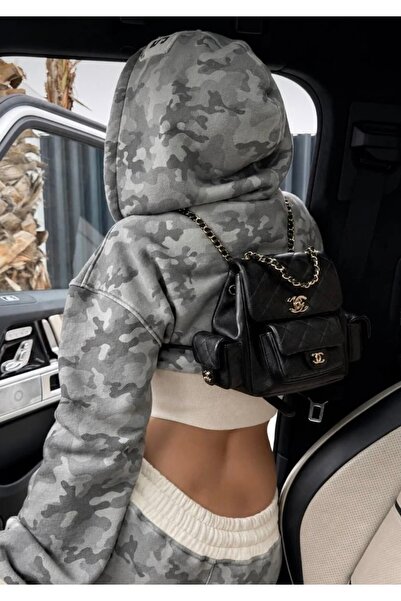 Weekeep Y2k Kamuflaj Premium Baggy Unisex Eşofman Takımı