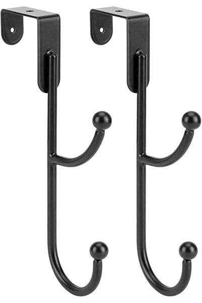 Tazweeq 2 Pcs Over Door Hook, Heavy Duty Door Hook with Support Pads, No Dril...