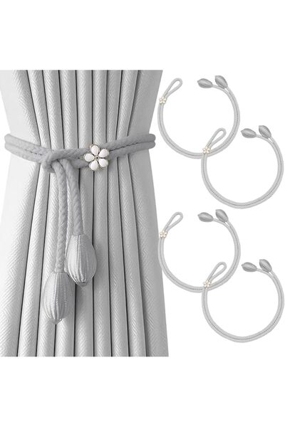 Yelajoy 4pcs Curtain Tiebacks, Curtain Rope Buckle，Boho Style Curtain Tieback...