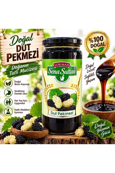 Lokman Sena Sultan BEYAZ DUT pekmezi %100 SAF KATKISIZ 630 GR